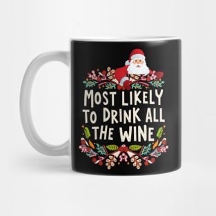 Most Likely To Drink All The Wine Mug